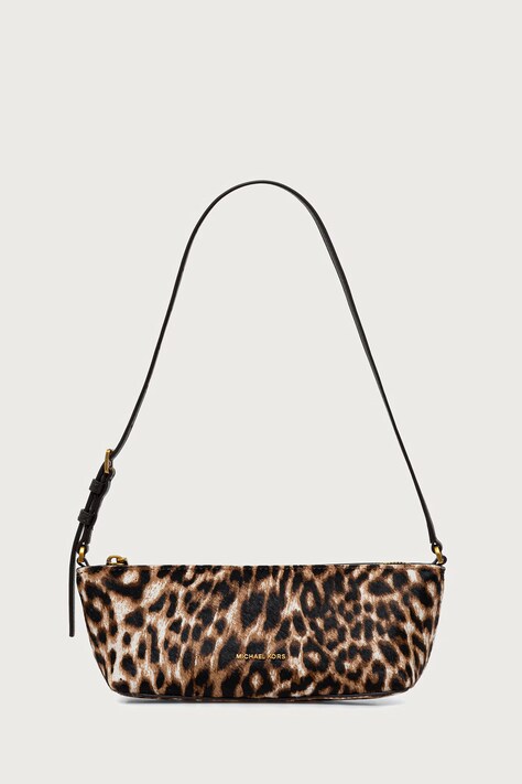MICHAEL Michael Kors Torebka bagietka damska skórzana LAILA brązowa 32F6A9IC5H