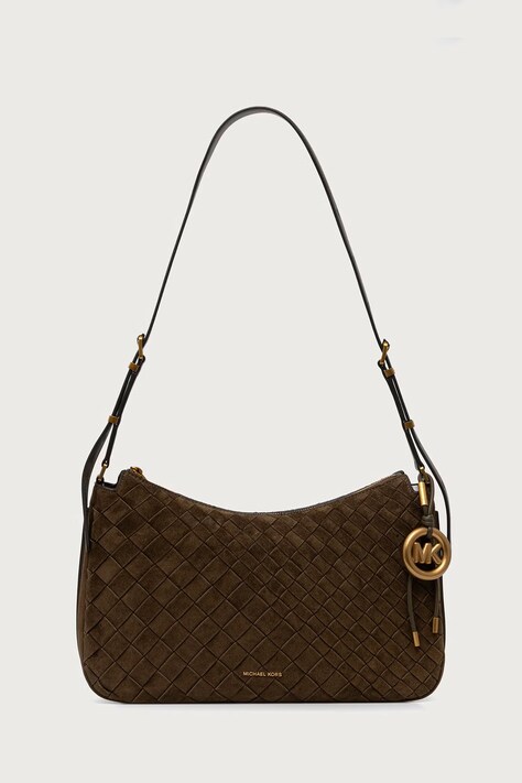 MICHAEL Michael Kors Torebka damska zamszowa NOLITA zielona 30F6AY5L2L