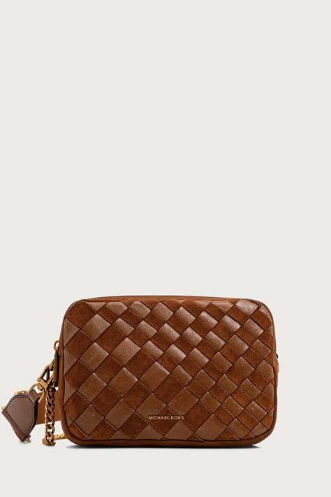 MICHAEL Michael Kors Torebka crossbody damska zamszowa BRYANT brązowa 32F6AYTC6S