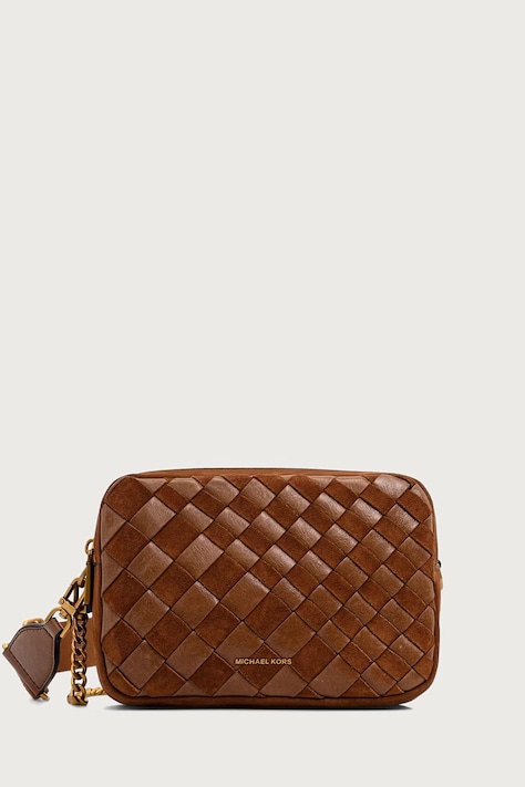 MICHAEL Michael Kors Torebka crossbody damska zamszowa BRYANT brązowa 32F6AYTC6S