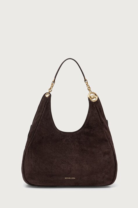 MICHAEL Michael Kors Torebka shopper damska zamszowa ELLIE brązowa 30F6GEJE7S