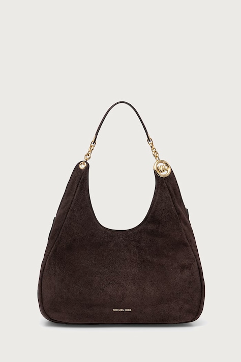 MICHAEL Michael Kors Torebka shopper damska zamszowa ELLIE brązowa 30F6GEJE7S