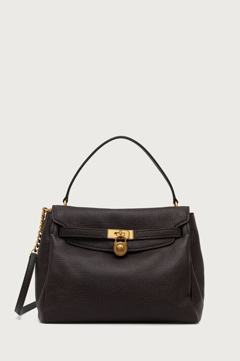 MICHAEL Michael Kors Torebka damska skórzana HAMILTON MODERNE brązowa 30F6ANXS7E