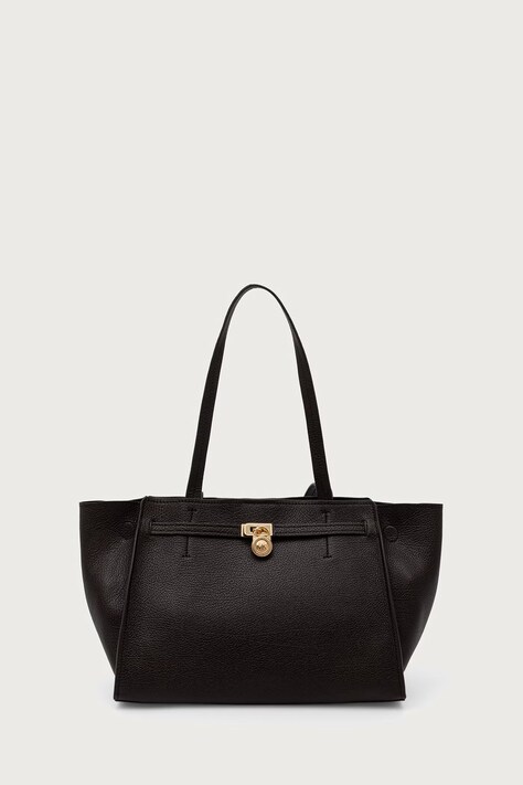 MICHAEL Michael Kors Torebka shopper damska skórzana HAMILTON MODERNE brązowa 30F6GNXT7L