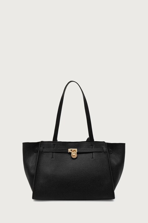 MICHAEL Michael Kors Torebka shopper damska skórzana HAMILTON MODERNE czarna 30F6GNXT7L