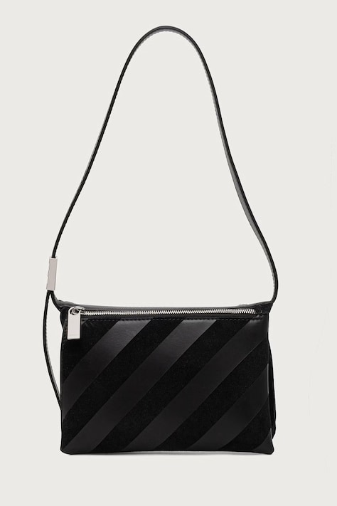Off-White Sandbag 404 tote γυναικεία δέρμα σουέτ μαύρη OWWNN10F26LT01