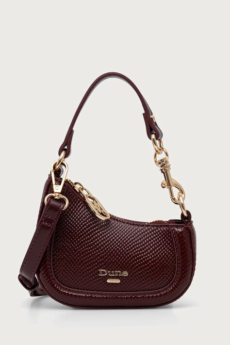 Dune London Torebka crossbody damska SELECTION bordowa 1064509700005929