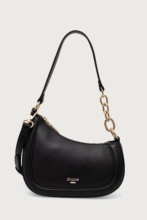 Dune London Torebka crossbody damska skórzana DIRECTION czarna 0022509700036756