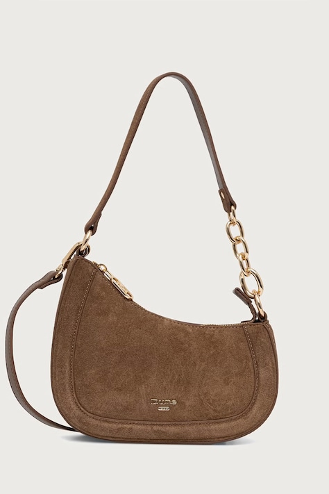 Dune London Torebka crossbody damska skórzana DIRECTION beżowa 0022509700036130