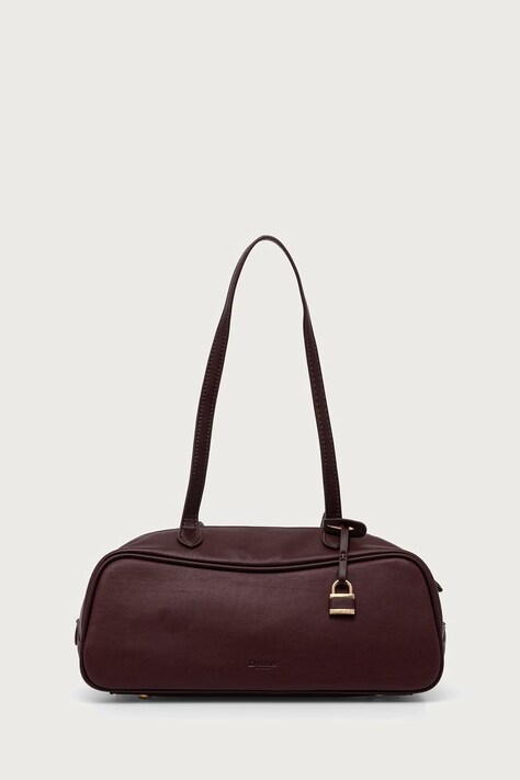 Dune London Torebka crossbody damska skórzana DAY bordowa 0020500110038930