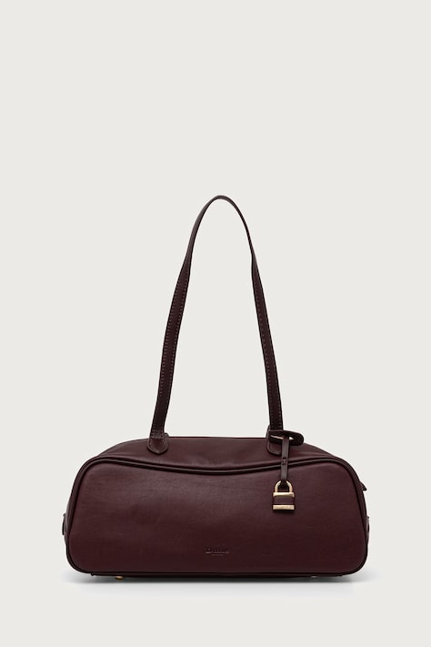 Dune London Torebka crossbody damska skórzana DAY bordowa 0020500110038930