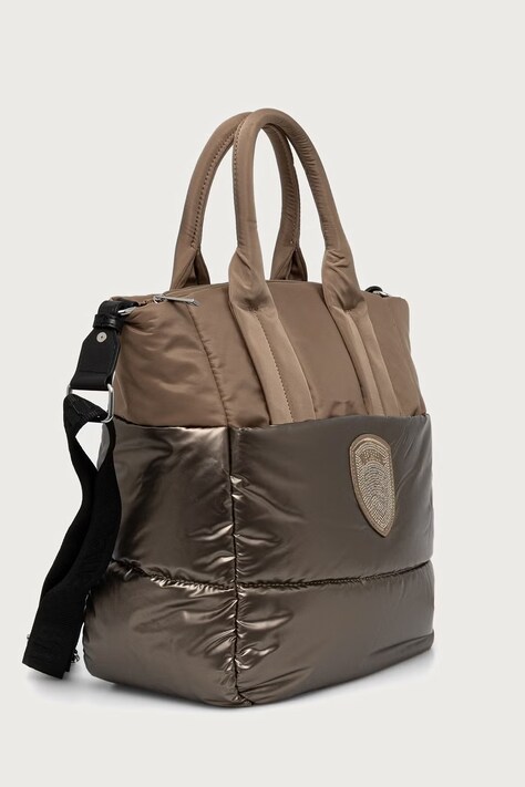 Blauer Torebka shopper damska beżowa F6QUARTXL01