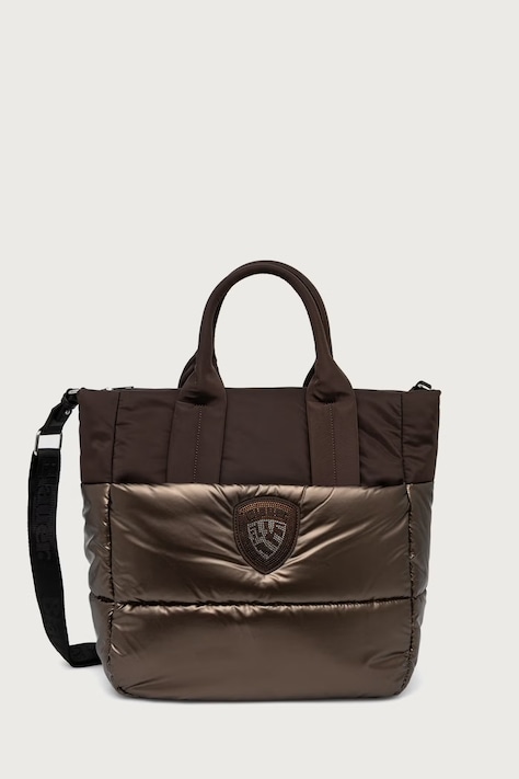 Blauer Torebka shopper damska brązowa F6QUARTXL01