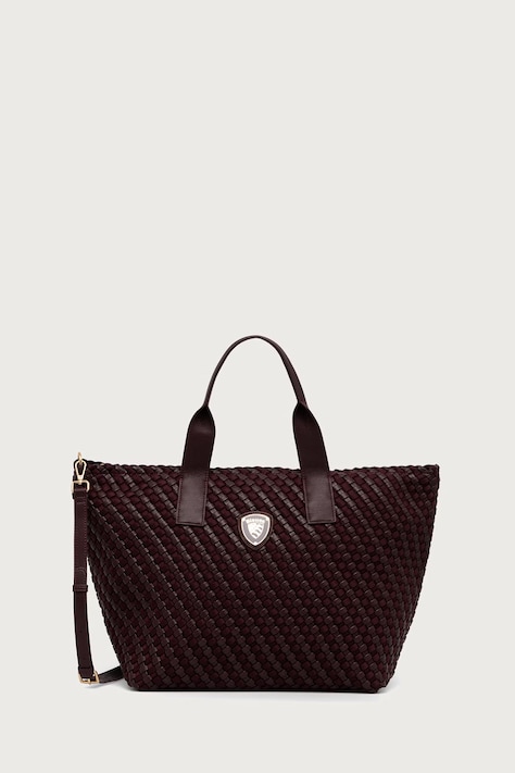Blauer Torebka shopper damska z imitacji skóry bordowa F6HOME02