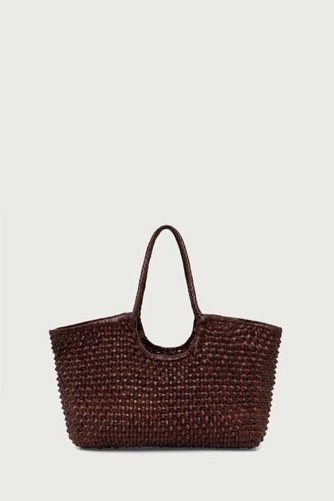 Dragon Diffusion Torebka shopper damska skórzana brązowa 8977