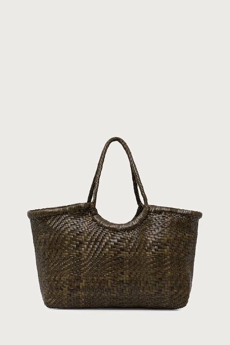 Dragon Diffusion Torebka shopper damska skórzana zielona 8823