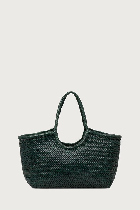 Dragon Diffusion Torebka shopper damska skórzana zielona 8822