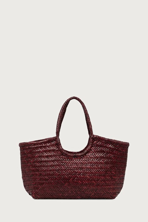 Dragon Diffusion Torebka shopper damska skórzana bordowa 8822