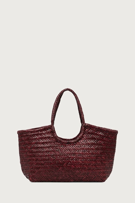 Dragon Diffusion Torebka shopper damska skórzana bordowa 8822