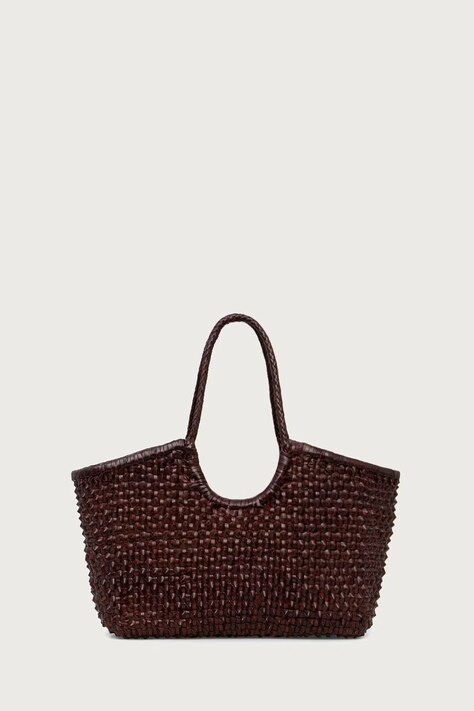 Dragon Diffusion Torebka shopper damska skórzana brązowa 8822