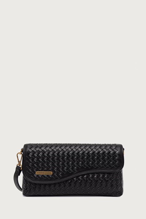 Scotch & Soda Torebka damska z imitacji skóry czarna SCHB0005