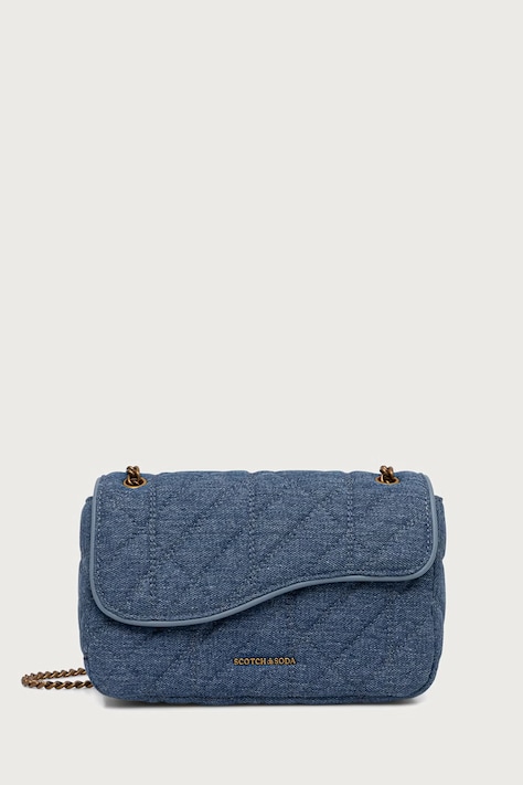 Scotch & Soda Torebka crossbody damska jeansowa niebieska SCHB0001