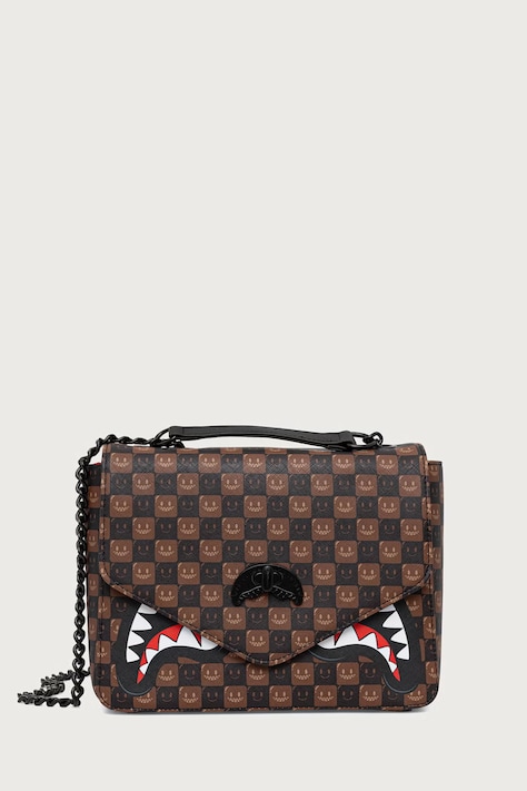 Sprayground Listonoszka damska SHARKS IN PARIS brązowa 910B9310NSZ