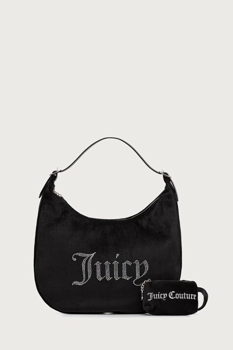 Juicy Couture Чанта тип хобо дамска KIMBERLY черна BIJQL99CQWZC