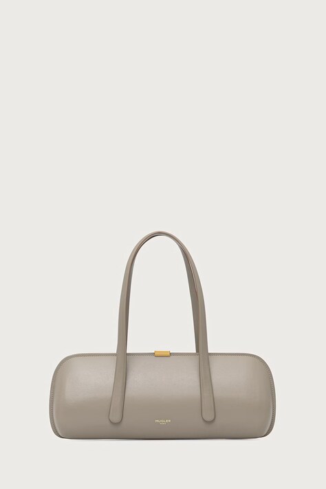 MUGLER Kopertówka damska skórzana szara 26F10SA00609050