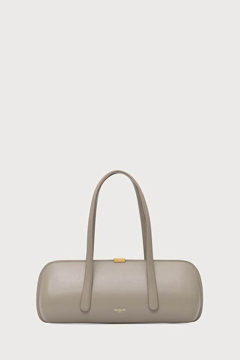 MUGLER Kopertówka damska skórzana szara 26F10SA00609050