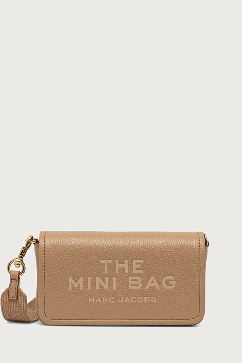 MARC JACOBS Crossbody kabelka dámska kožená THE MINI BAG béžová 2S4SMN080S02