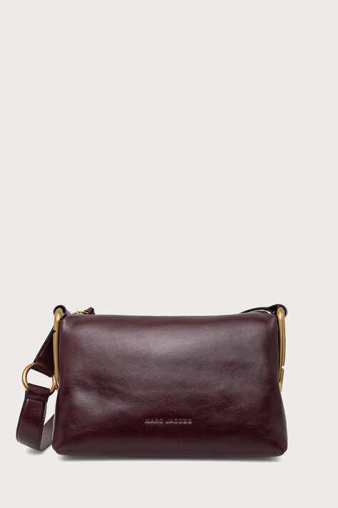 MARC JACOBS MEDIUM SHOULDER BAG torebka crossbody damska skórzana bordowa 2P6HCR007H01