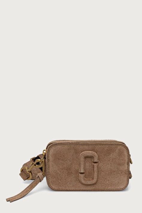 MARC JACOBS Torebka crossbody damska zamszowa THE SNAPSHOT żółta 2F6HCR016H01