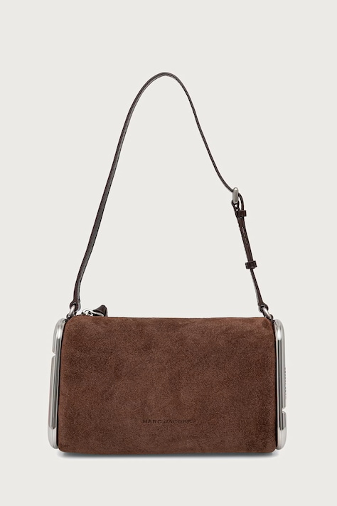 MARC JACOBS Torebka damska zamszowa SMALL SHOULDER BAG brązowa 2F6HSH018H01