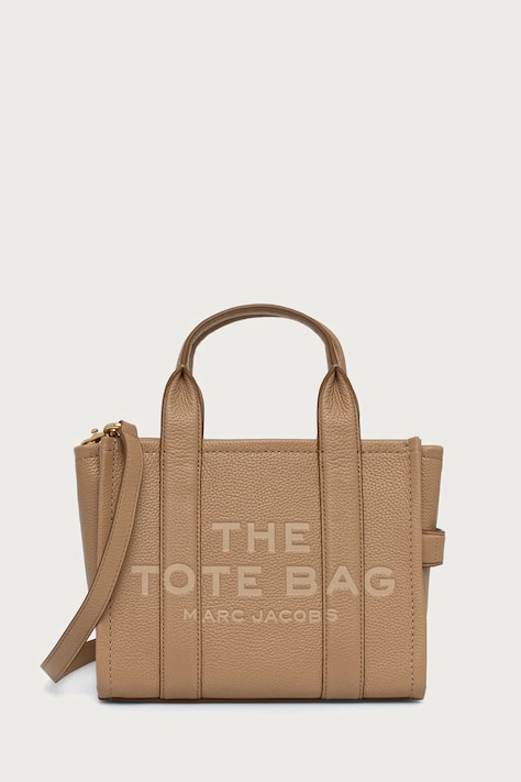 MARC JACOBS Чанта tote дамска от кожа THE SMALL TOTE бежова H009L01SP21