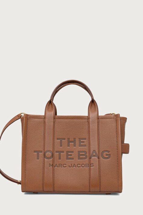 MARC JACOBS Borsa a tracollo da donna in pelle THE MEDIUM TOTE marrone H004L01PF21