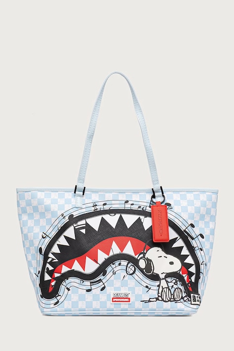 Sprayground Torebka tote damska z imitacji skóry SNOOPY niebieska 910T9456NSZ