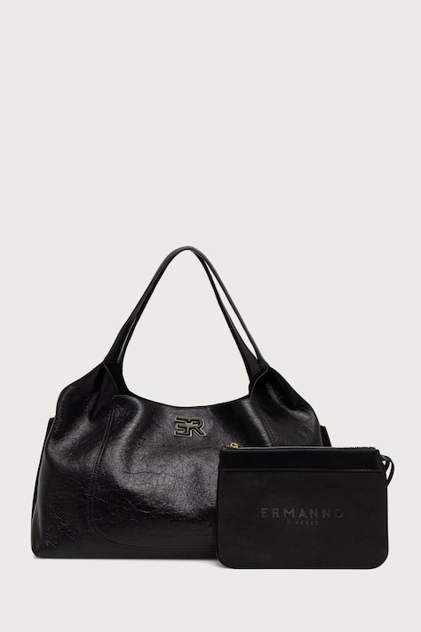 Ermanno Scervino LIFE Torebka shopper damska skórzana czarna 12402310