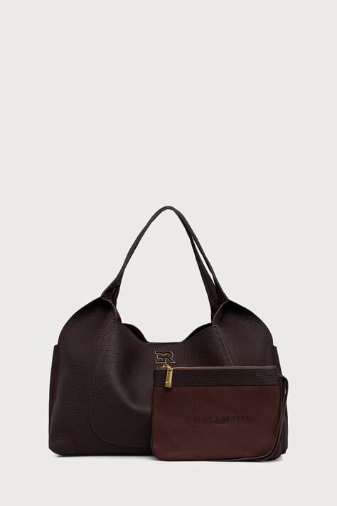 Ermanno Scervino LIFE Torebka tote damska skórzana brązowa 12402301