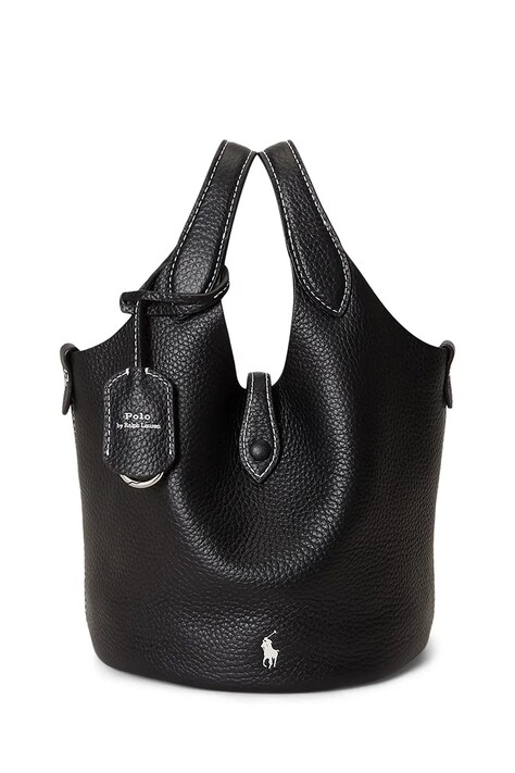 Polo Ralph Lauren Torebka crossbody damska skórzana czarna 428P21988