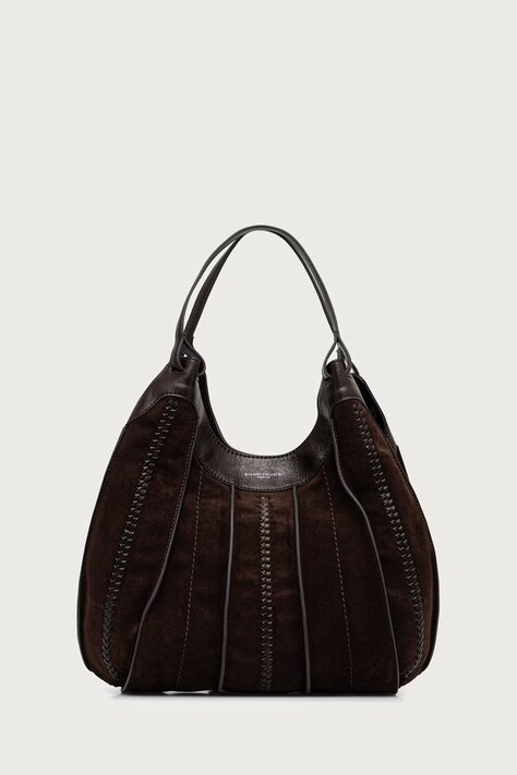 Gianni Chiarini сумка-шопер жіноча замшева DUA коричнева BS 12750/COMM CM-RALPH