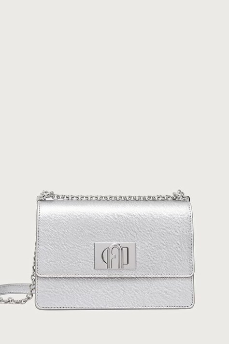 Furla torebka crossbody damska skórzana 1927 Mini Crossbody 20 srebrna BAFKACO.AMT000.Y3000