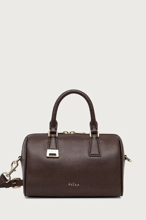 Furla Torebka crossbody damska skórzana Olivia Mini Boston Bag brązowa WE00933.A.0023.4284S