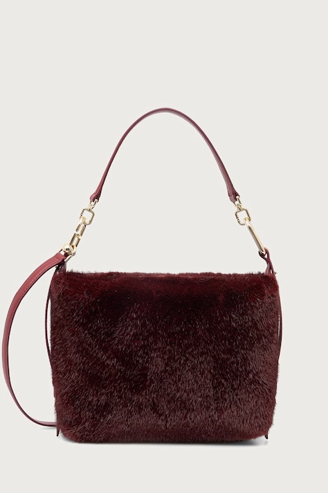 Furla Torebka crossbody damska Tonie Mini Hobo bordowa WE00883.BX4756.CGQ00