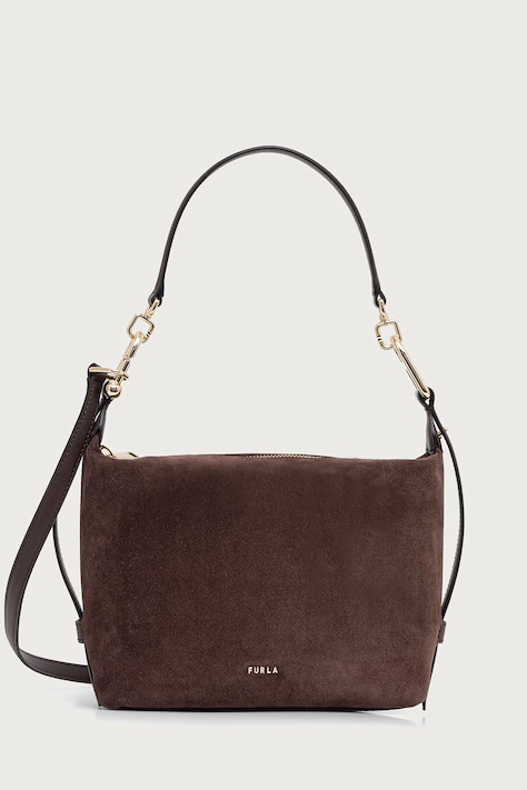Furla Torebka crossbody damska skórzana Tonie Mini Hobo brązowa WE00877.U10000.3244S