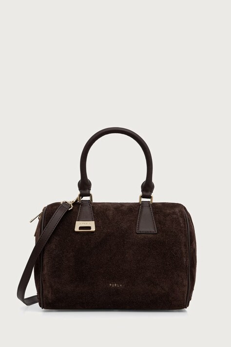 Furla Torebka crossbody damska skórzana Olivia M Boston Bag brązowa WB02148.BX4018.3244S