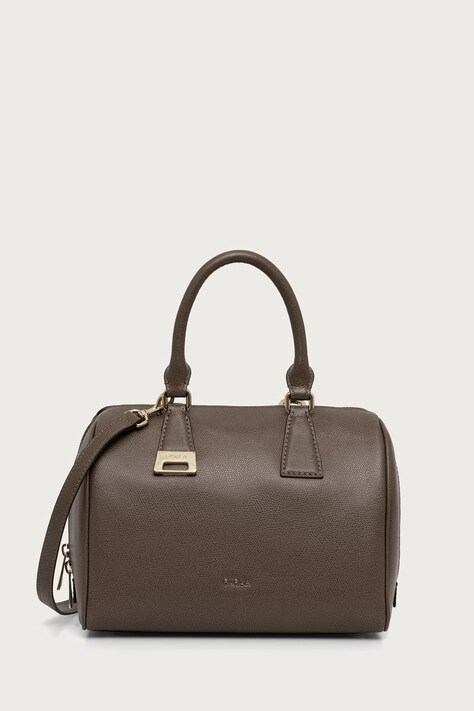 Furla Torebka crossbody damska skórzana Olivia M Boston Bag szara WB02148.A.0023.4903S