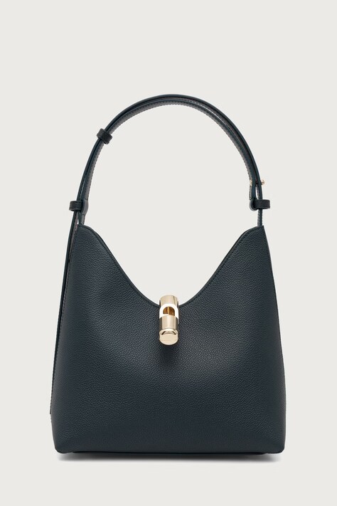 Furla torebka hobo damska skórzana Goccia S Hobo zielona WB01979.BX3353.4907S