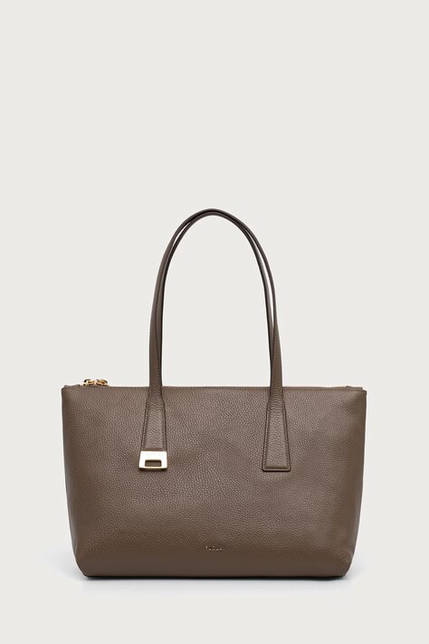 Furla Torebka shopper damska skórzana Olivia M Tote zielona WB01977.HSF000.4903S