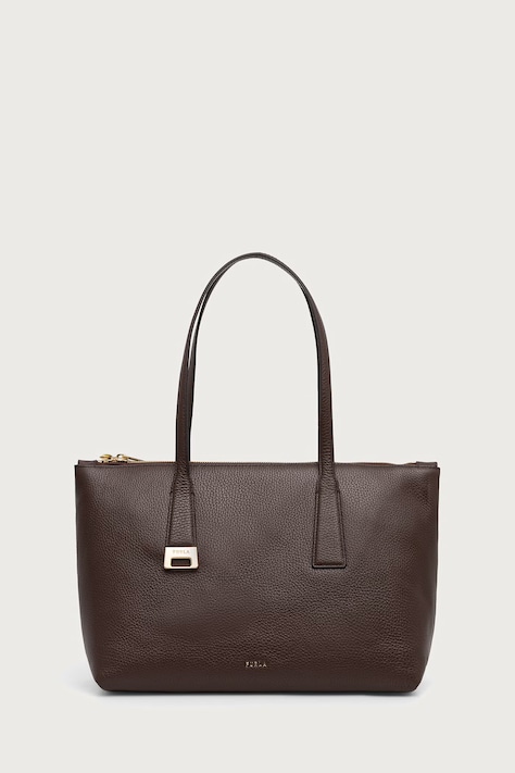 Furla Torebka shopper damska skórzana Olivia M Tote brązowa WB01977.HSF000.4284S